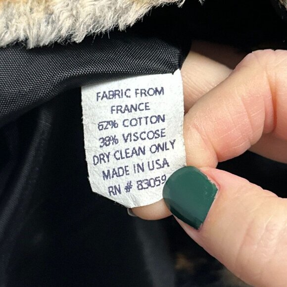 Vintage 90s S & D Cow Animal Print Faux Fur Blazer Jacket Womens Size Large - Picture 2 of 6